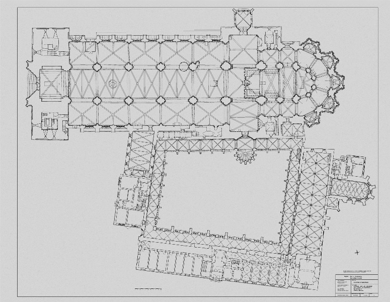 Abb. 3: Grundriss Magdeburger Dom, Vermessungsbüro Marold Halle a. d. S.