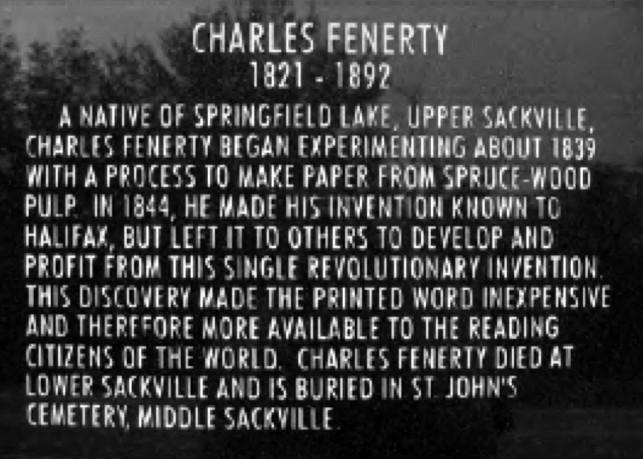 Abb. 9: Denkmal für Charles Fenerty in Sackville, Kanada.