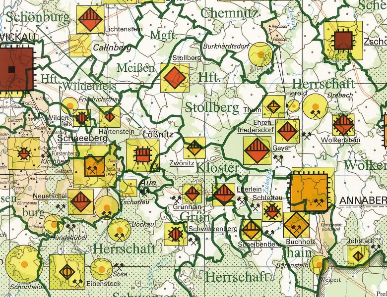 icken Sie um zu Endnote 8 zu gelangen.">8</a>Vgas Städtewesen vom 12. bis zum 19. Jahrhundert (Karlheinz Blaschke). Dargestellt sind u. a. Zustand und Verfassungsverhältnisse städtischer Siedlungen bis 1550, die Entstehungszeit von Städten, Gebiete unter der Grundherrschaft eines städtischen Rates, Einwohnerzahlen, städtische Siedlungen bis 1834, der Stand der Selbstverwaltung im 16. Jahrhundert und die Landtagszugehörigkeit 1792.