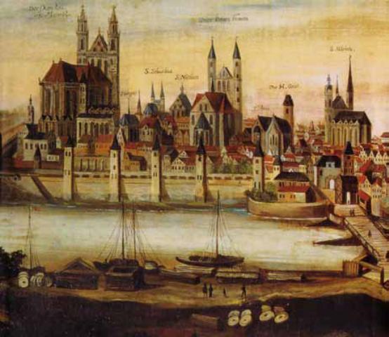 Abb. 9: Stadtansicht von Magdeburg vor 1631