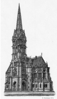 Abb. 1: Dresden, ev. Johanneskirche, 1874–1878, Außenbau  