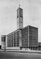 Abb. 7: Dortmund, ev. Nicolai-Kirche, 1929–1930, Außenbau (aus: Zement 20 [1931], Nr. 1, S. 22).